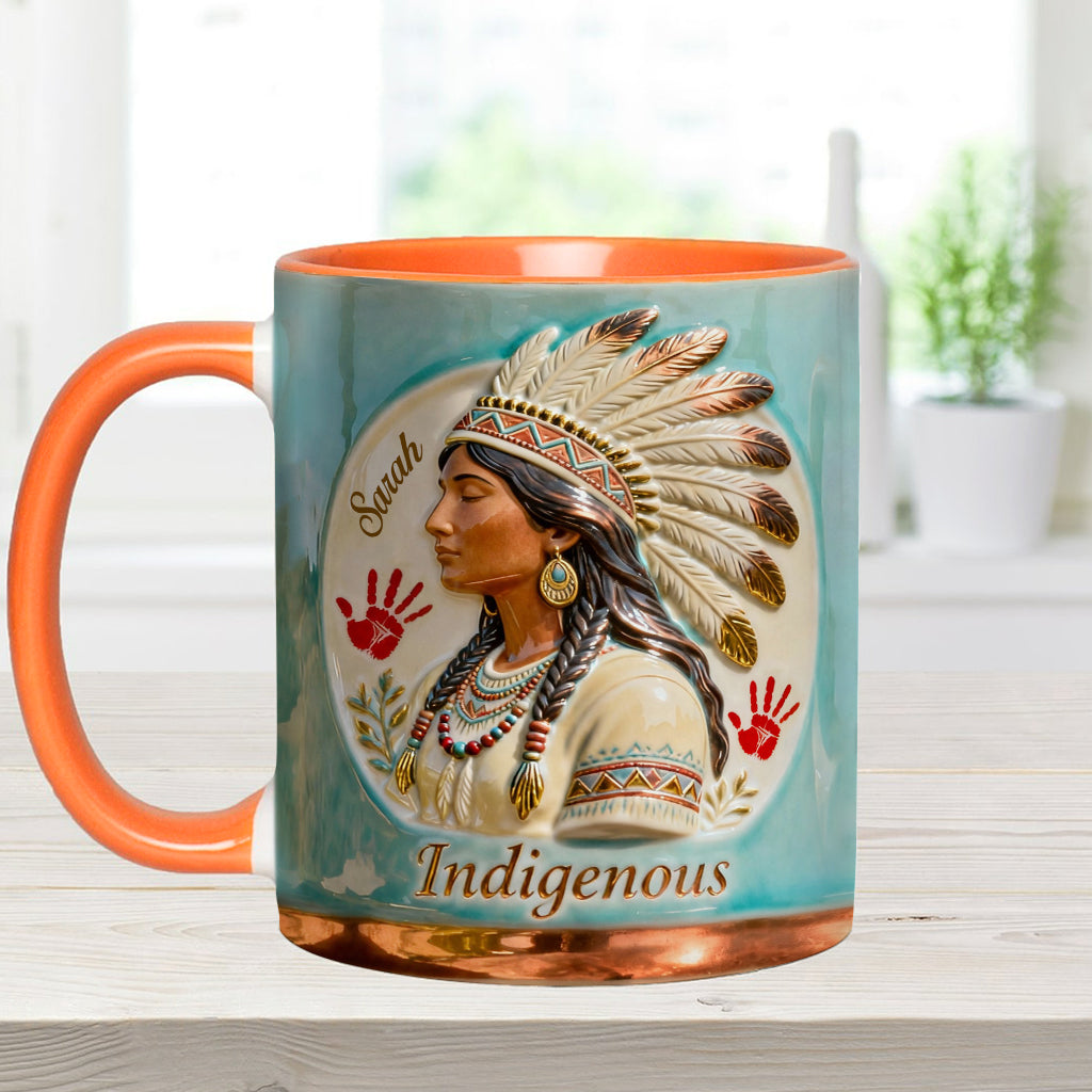 Indigenous - Personalized American Indian Accent Mug & Coaster