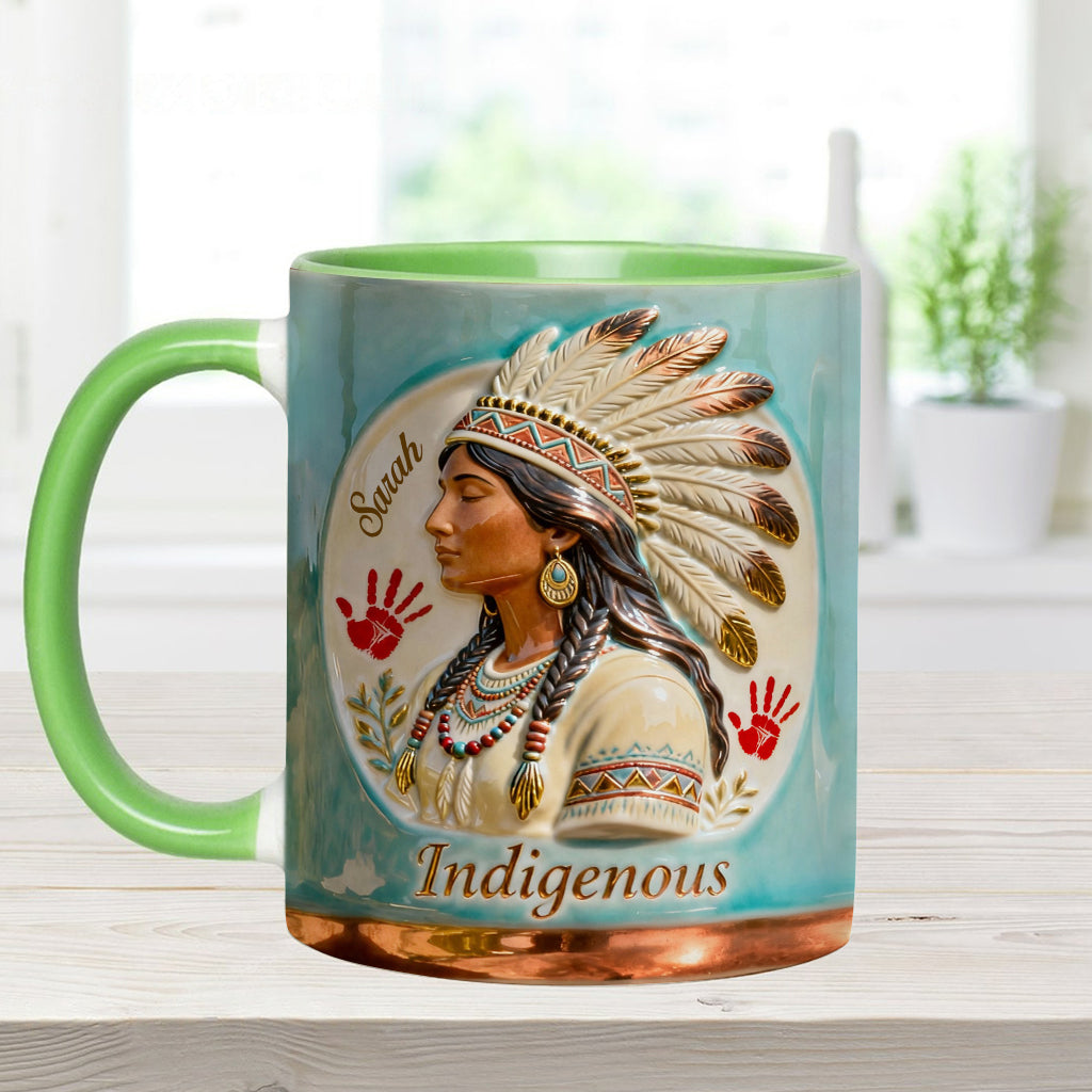 Indigenous - Personalized American Indian Accent Mug & Coaster