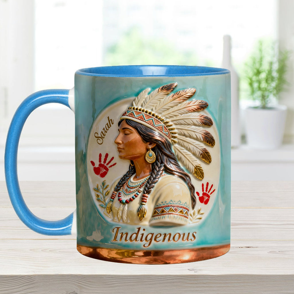 Indigenous - Personalized American Indian Accent Mug & Coaster