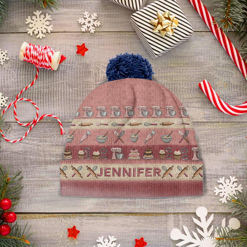Baking Lovers & Pastry Chefs - Personalized Baking Beanie Hat