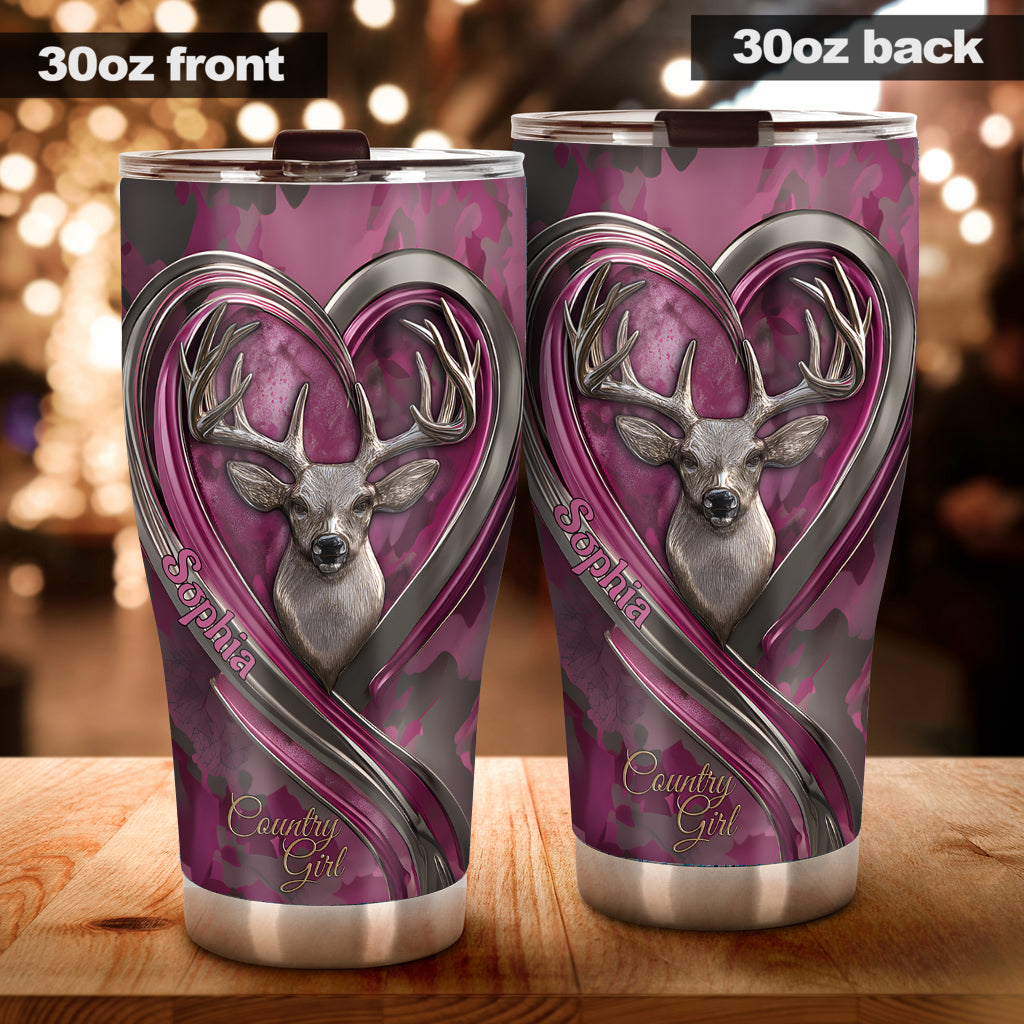 Country Girl - Personalized Hunting Tumbler