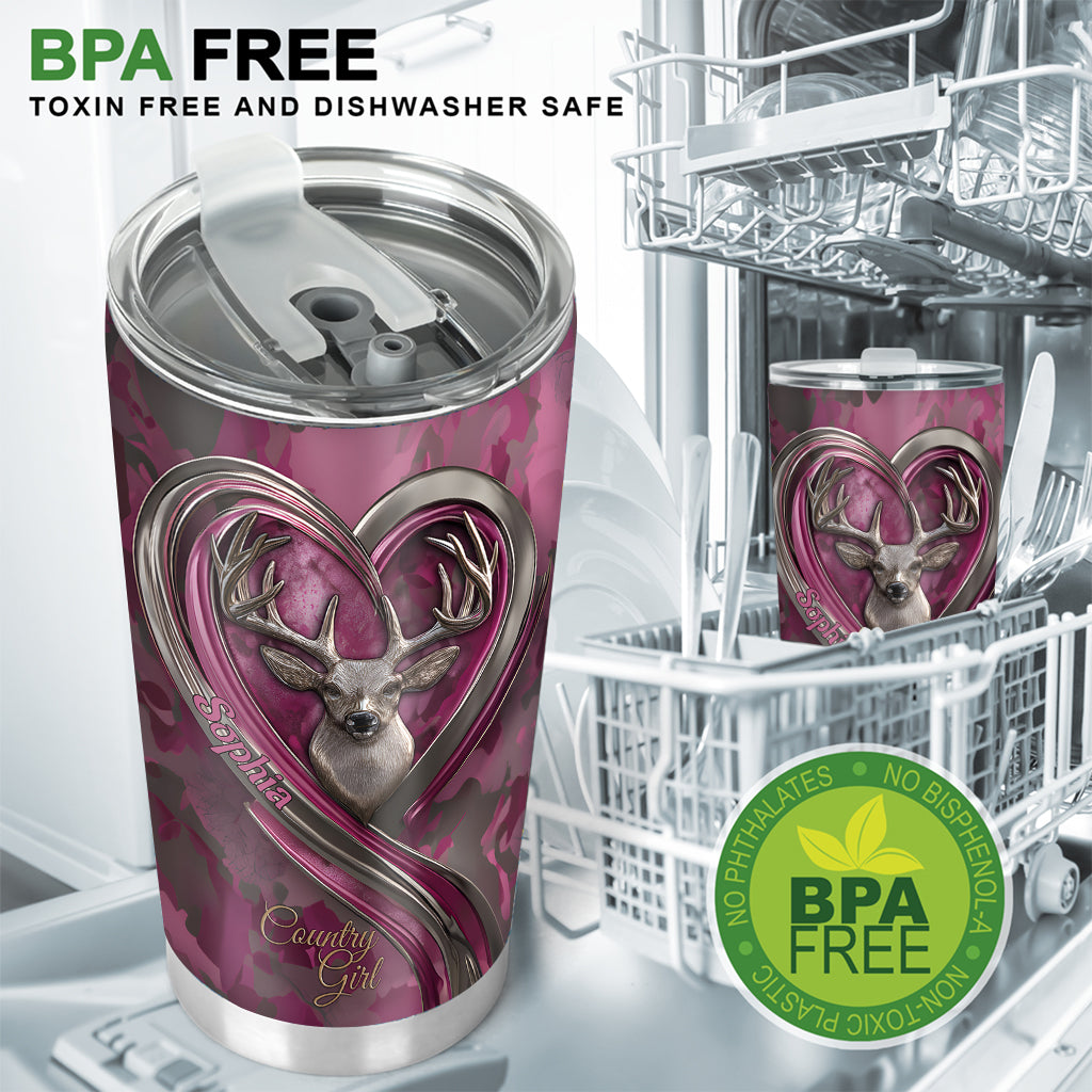 Country Girl - Personalized Hunting Tumbler
