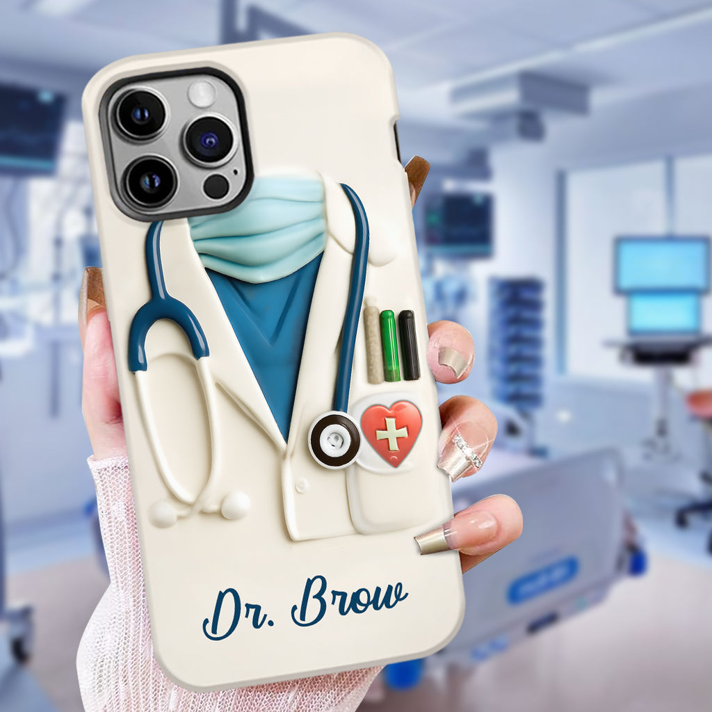 Medical Appreciation Design With Stethoscope - Personalized Full Print Phone Case