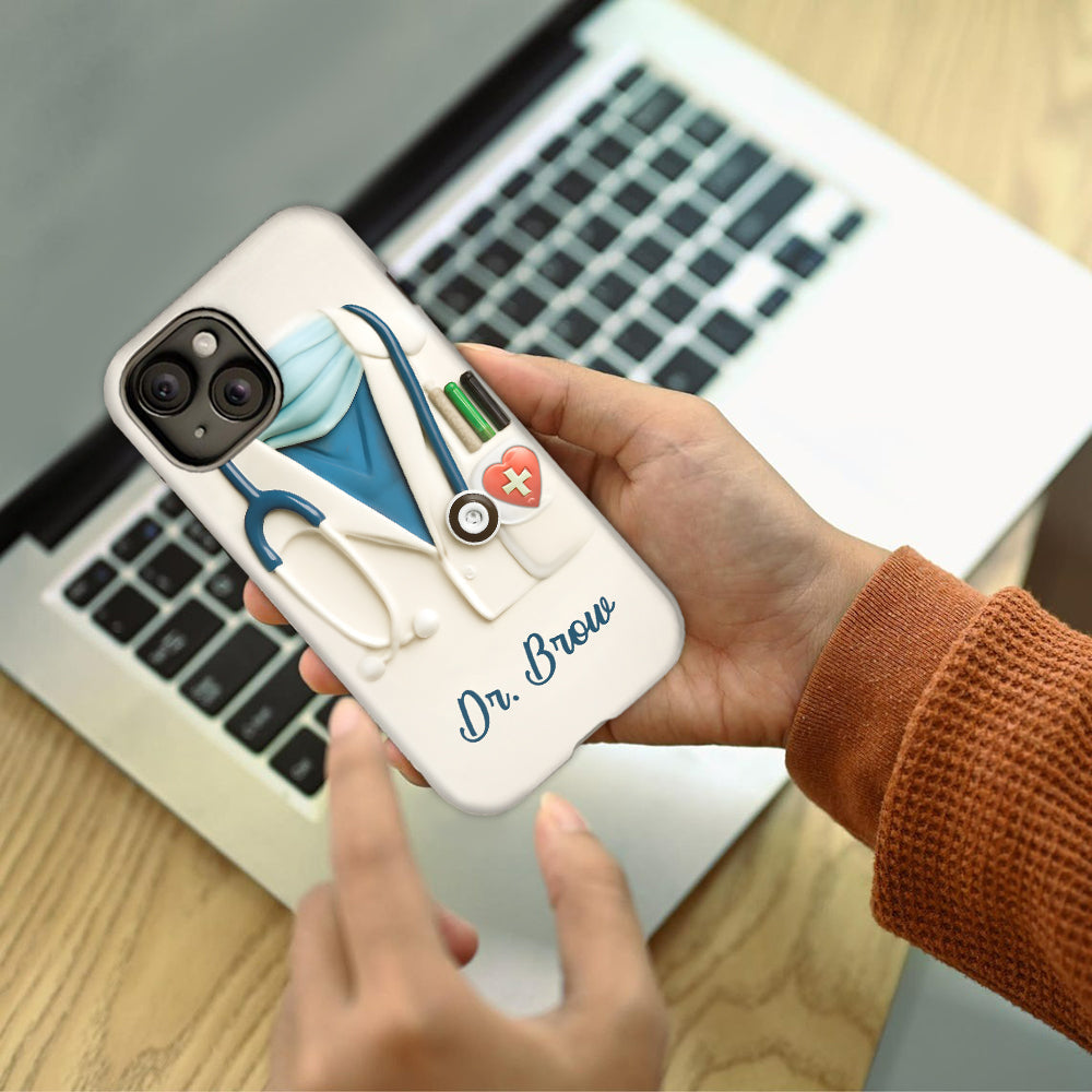 Medical Appreciation Design With Stethoscope - Personalized Full Print Phone Case