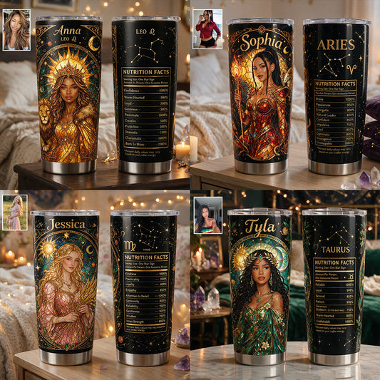 Zodiac Nutrition Facts - Personalized Horoscope Tumbler