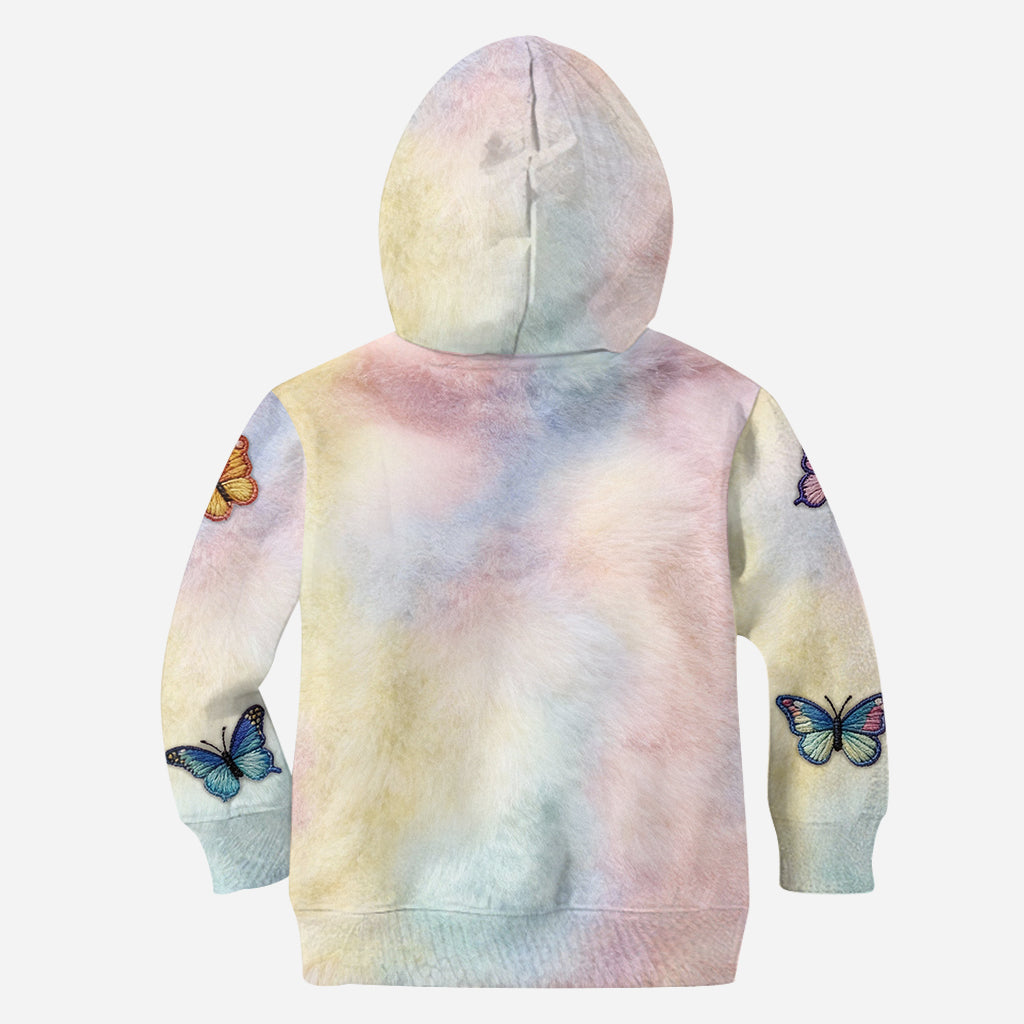Bunte Schmetterlinge – Personalisierter Schmetterlings-Hoodie und Leggings