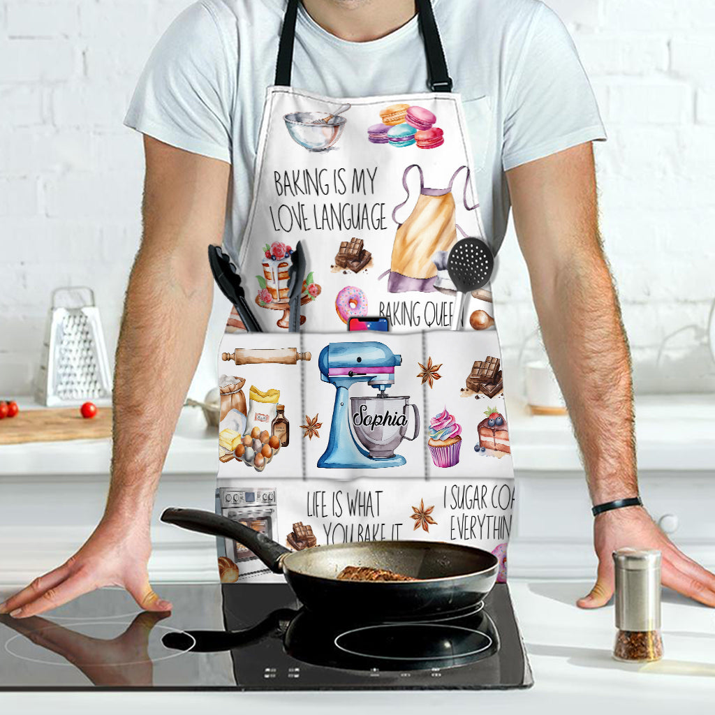 Baking Is My Love Language - Personalized Baking Apron