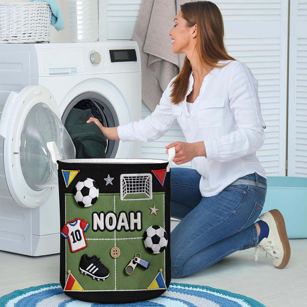 Liebe zum Fußball – Personalisierter Fußball-Aufbewahrungskorb