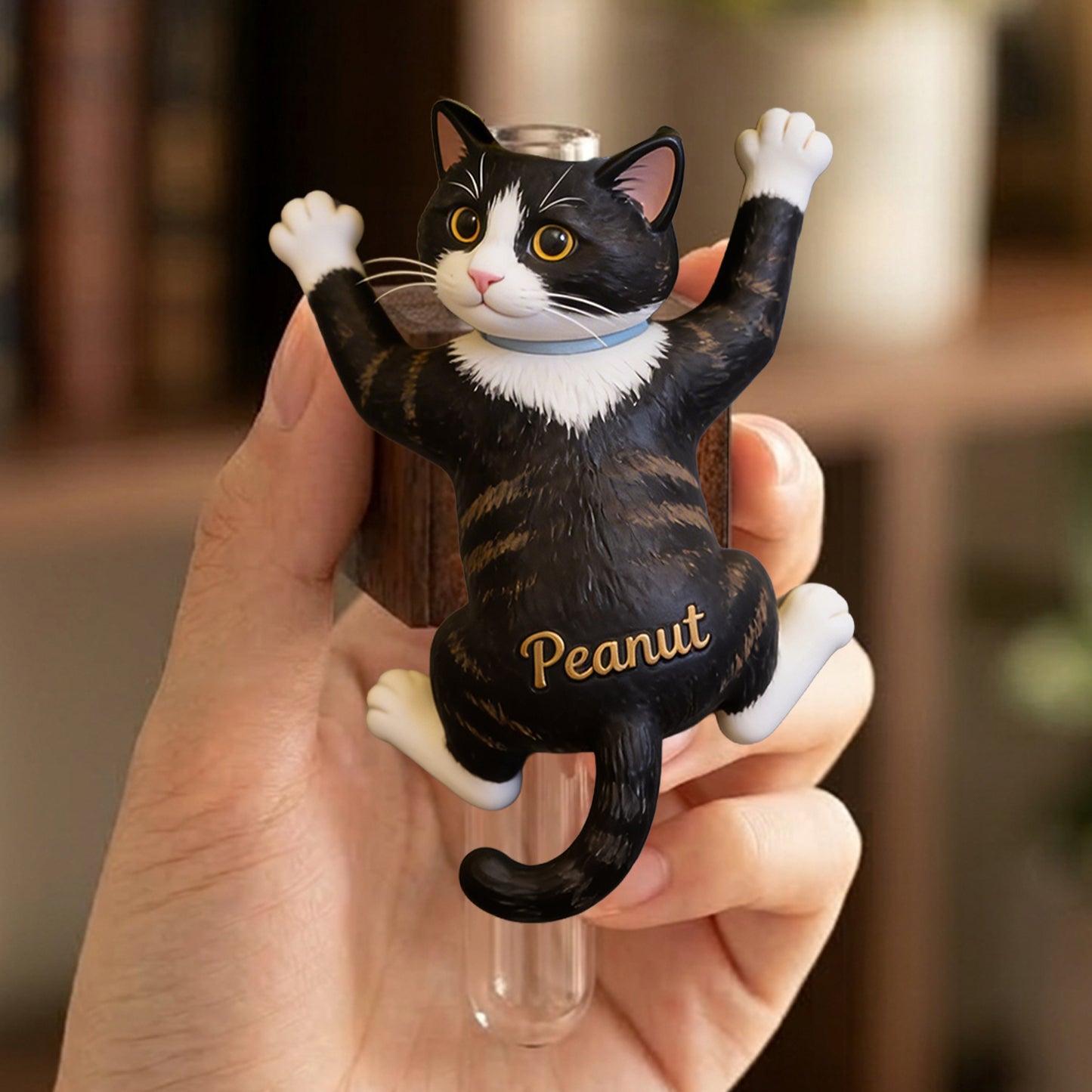 Custom Any Pet Photo - Personalized Cat Magnetic Flower Vase