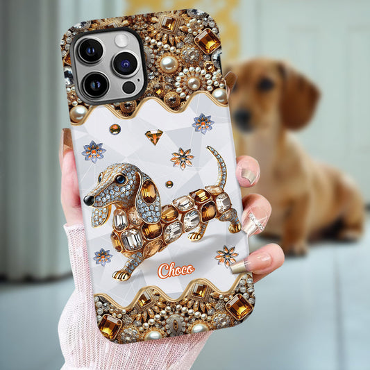 Love Dachshunds - Personalized Dog Full Print Phone Case