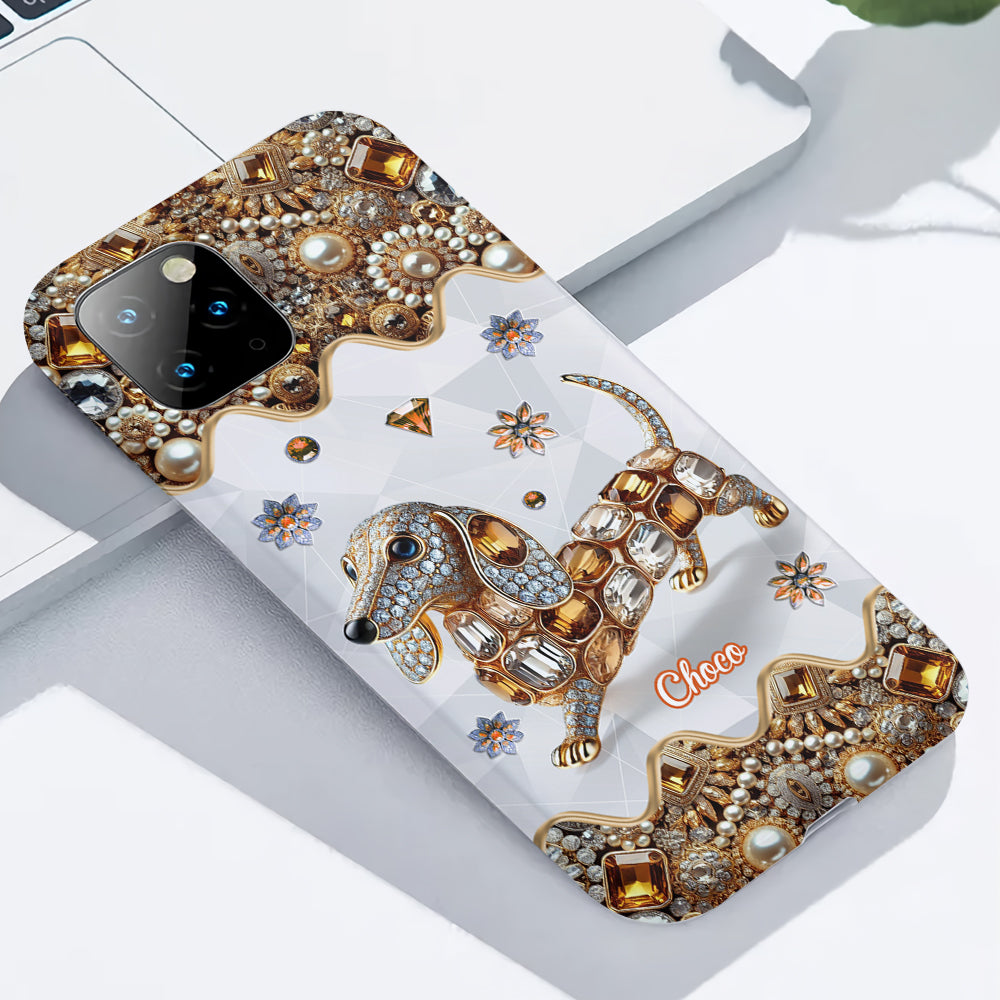 Love Dachshunds - Personalized Dog Full Print Phone Case