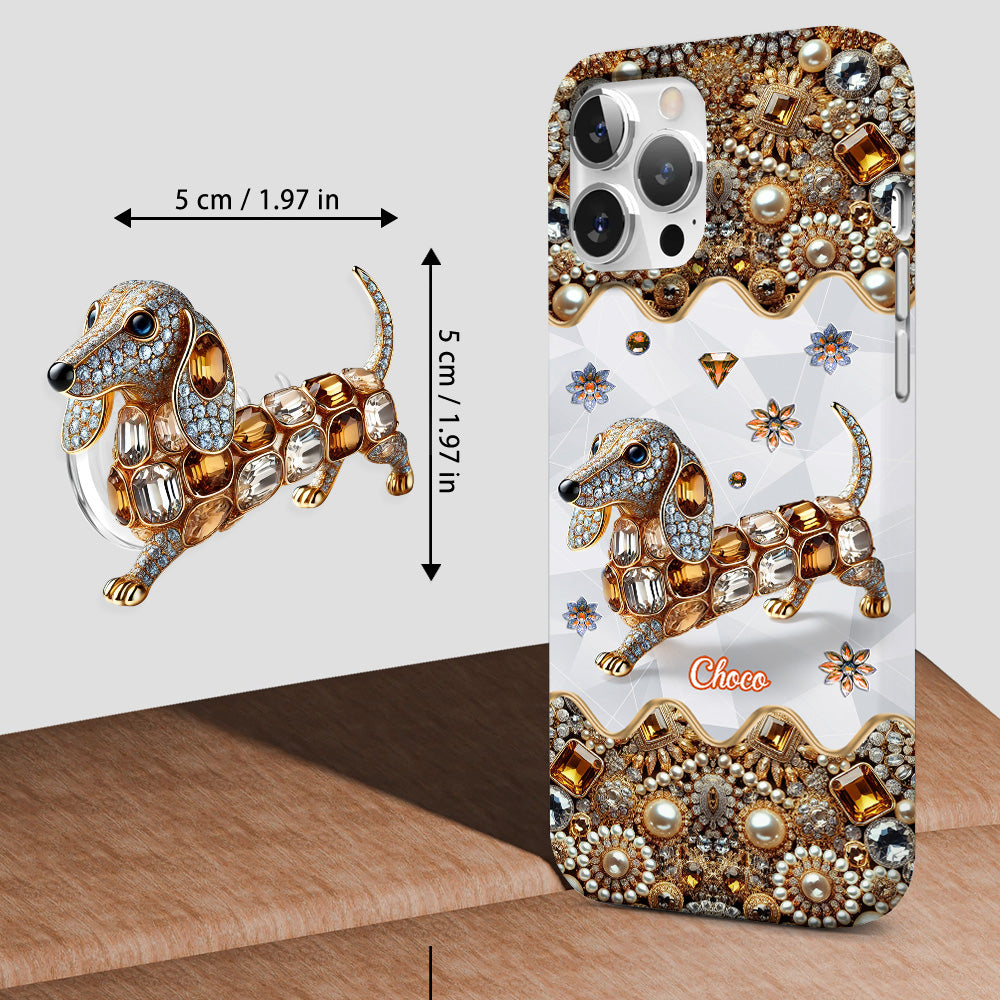 Love Dachshunds - Personalized Dog Full Print Phone Case