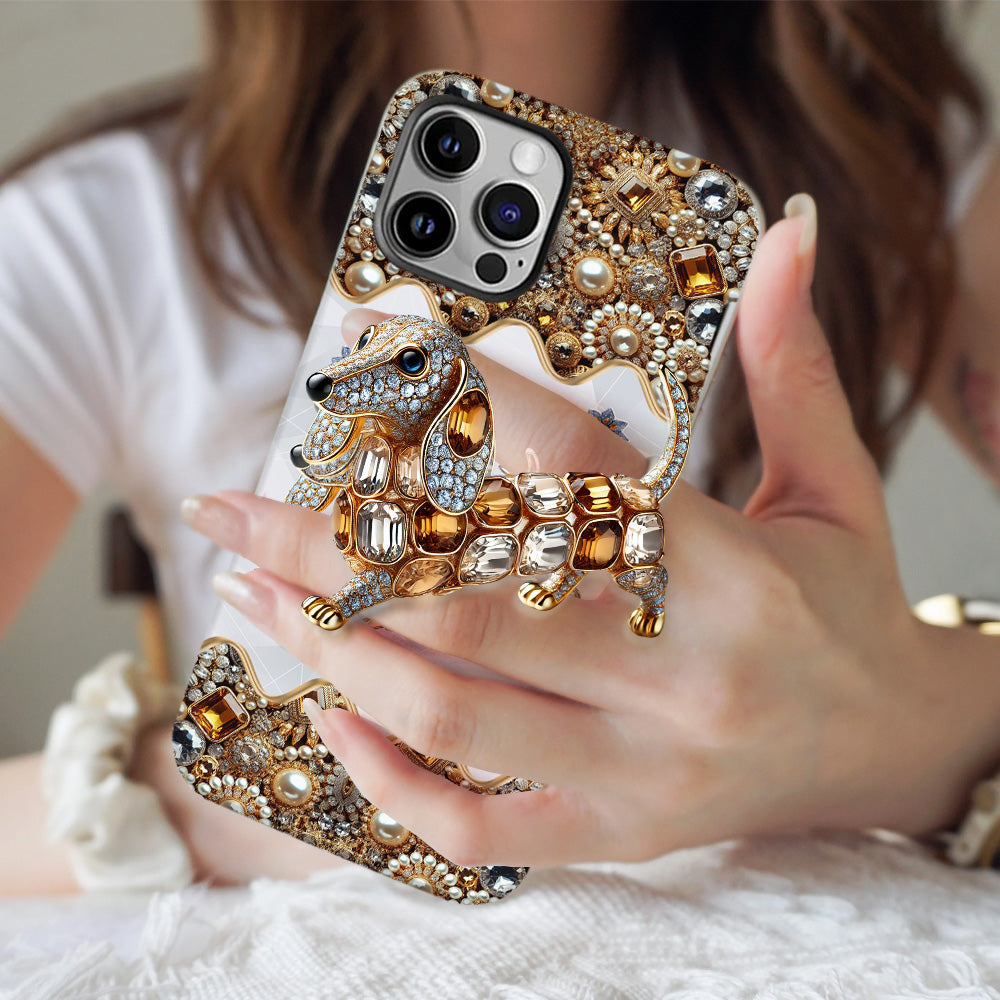 Love Dachshunds - Personalized Dog Full Print Phone Case