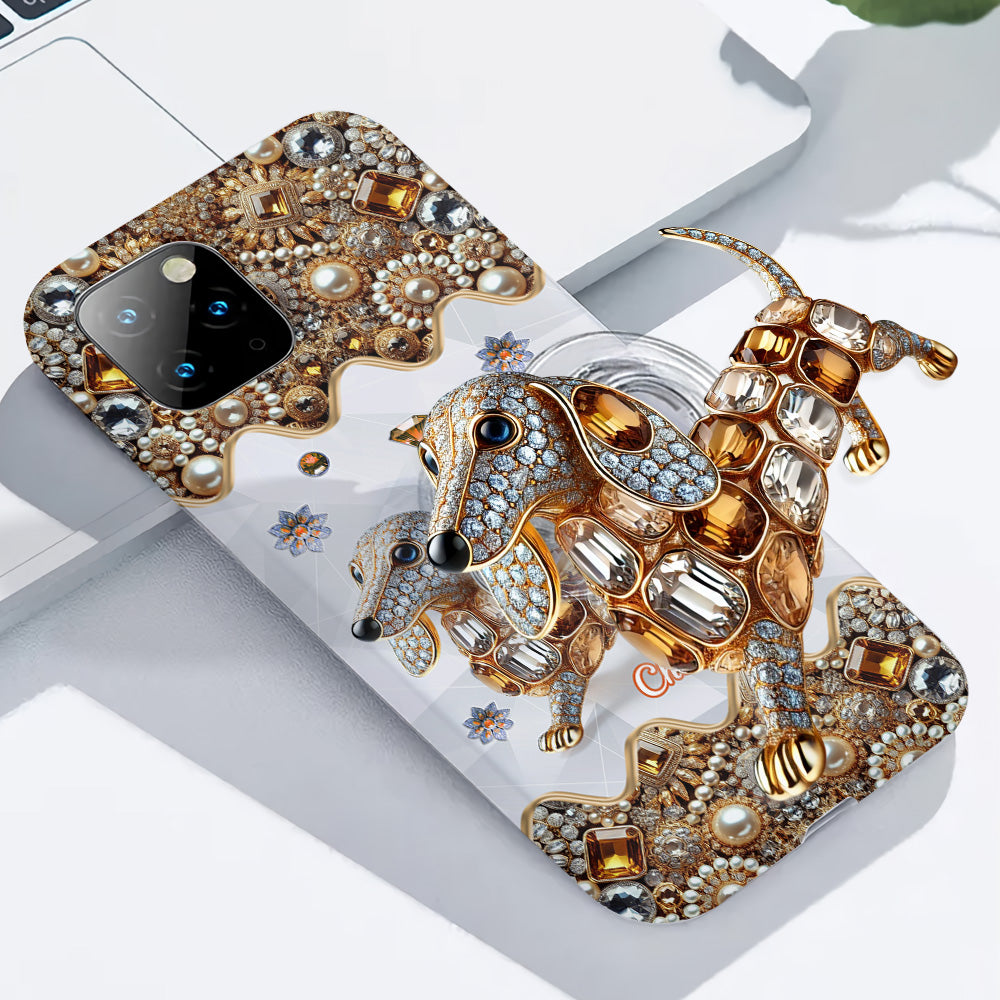 Love Dachshunds - Personalized Dog Full Print Phone Case