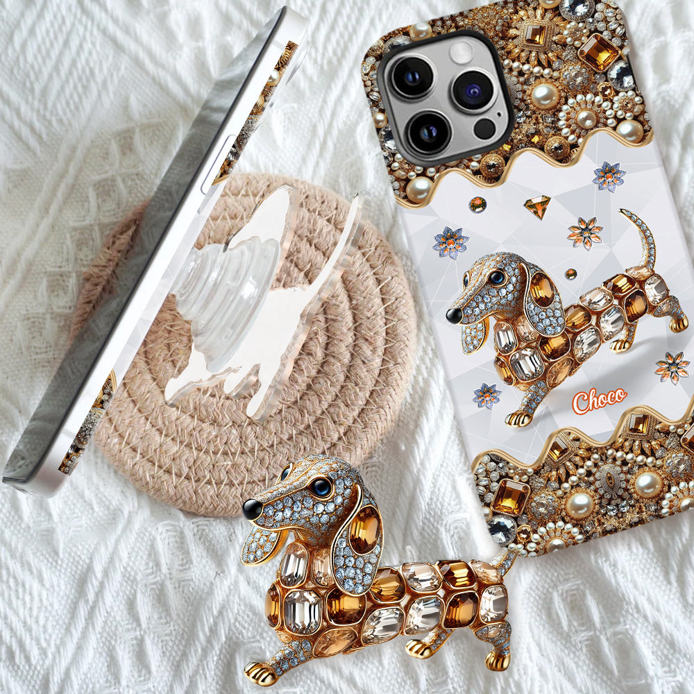 Love Dachshunds - Personalized Dog Full Print Phone Case