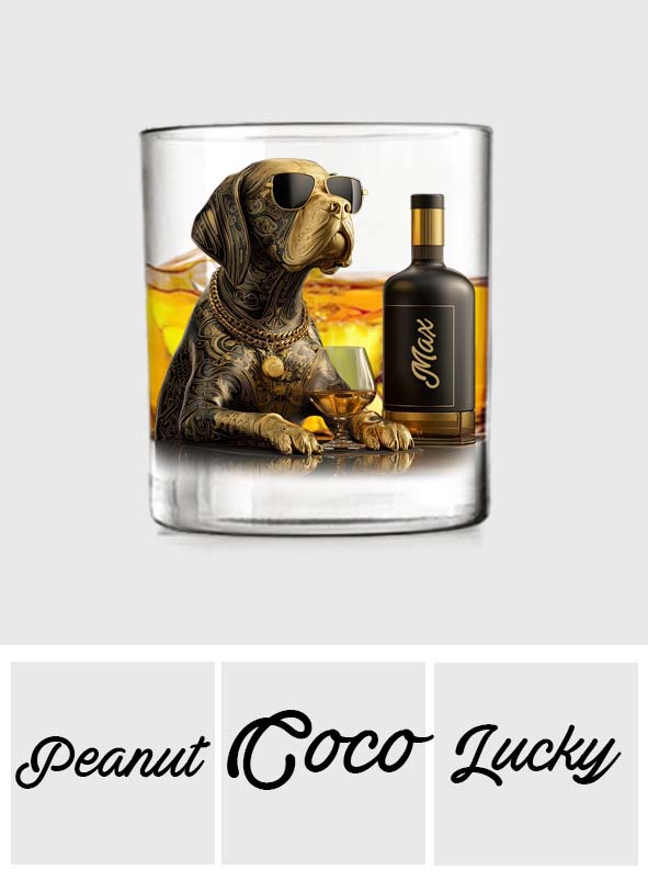 Dog and Whiskey - Personalized Whisky Whiskey Glass