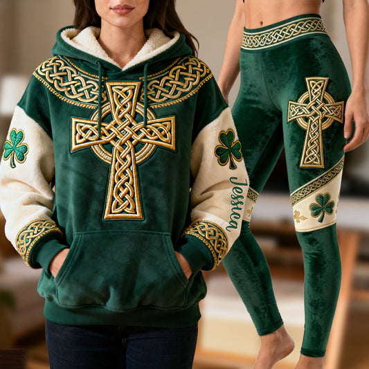 Celebrate St. Patrick's Day - Personalized Irish Hoodie and Leggings