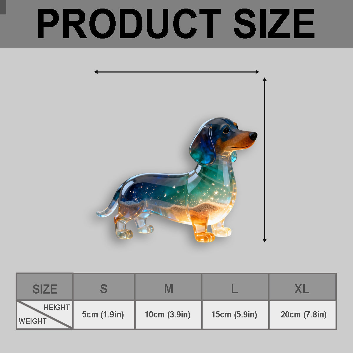 Ich bin immer bei dir – personalisierte Dackel-Taschenumarmungskarte