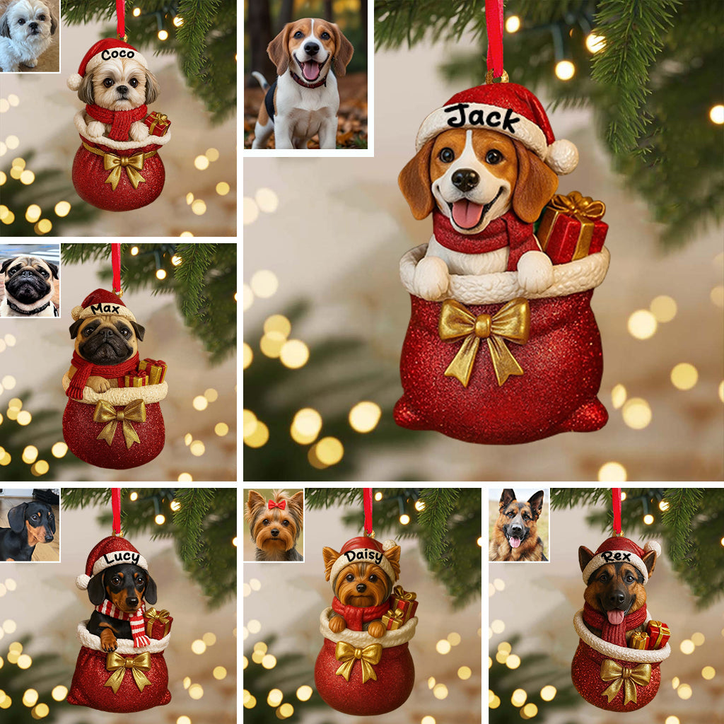 Christmas Dog - Personalized Dog Ornament