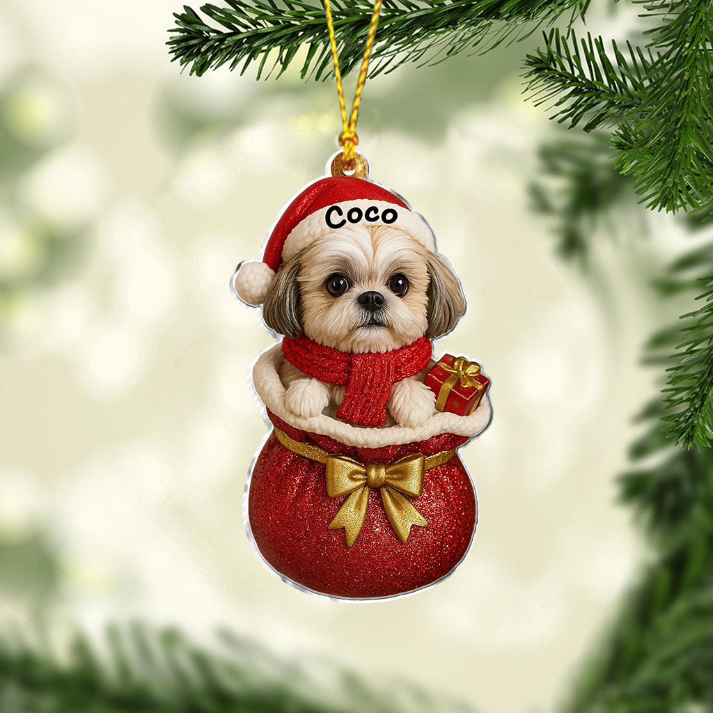 Christmas Dog - Personalized Dog Ornament