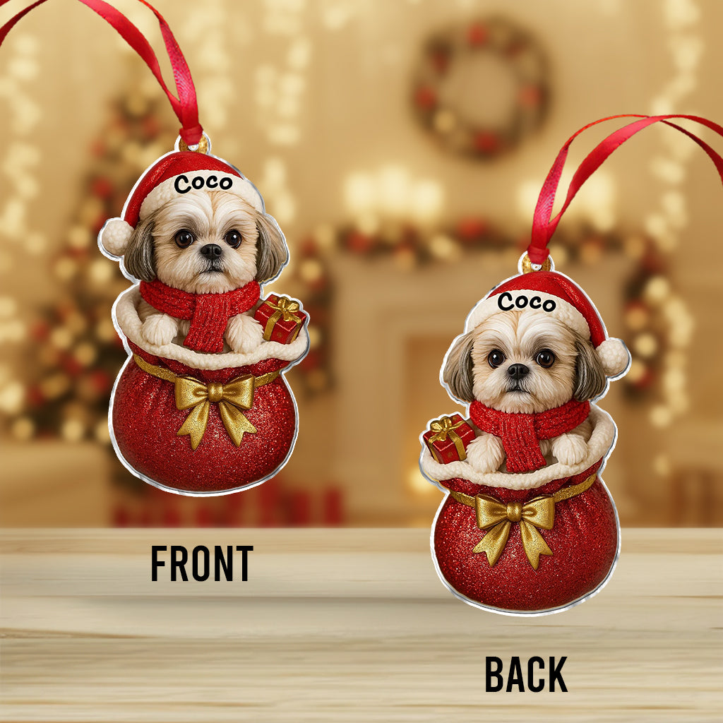 Christmas Dog - Personalized Dog Ornament