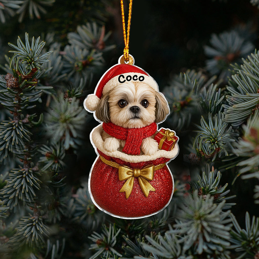 Christmas Dog - Personalized Dog Ornament