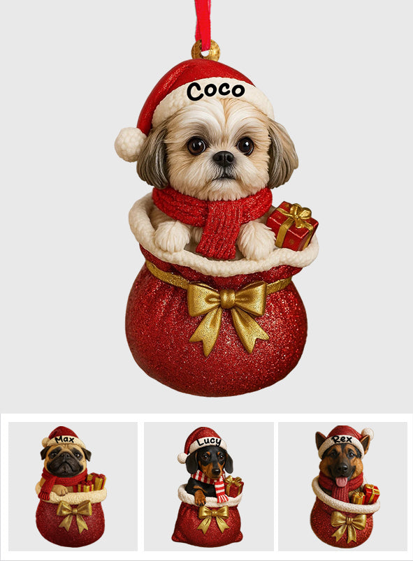 Christmas Dog - Personalized Dog Ornament