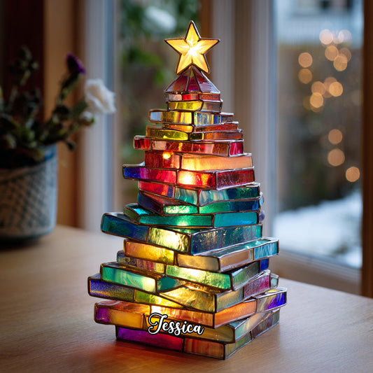 Book Tree - Personalized Book Acrylic LED Night Light