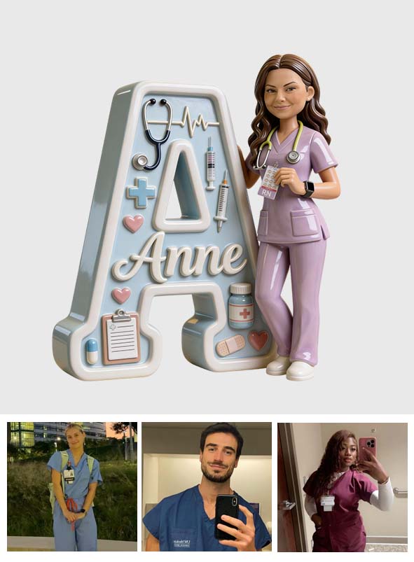 Custom Any Photo - Best Nurse Ever - Personalized Nurse Custom Shaped Acrylic Plaque