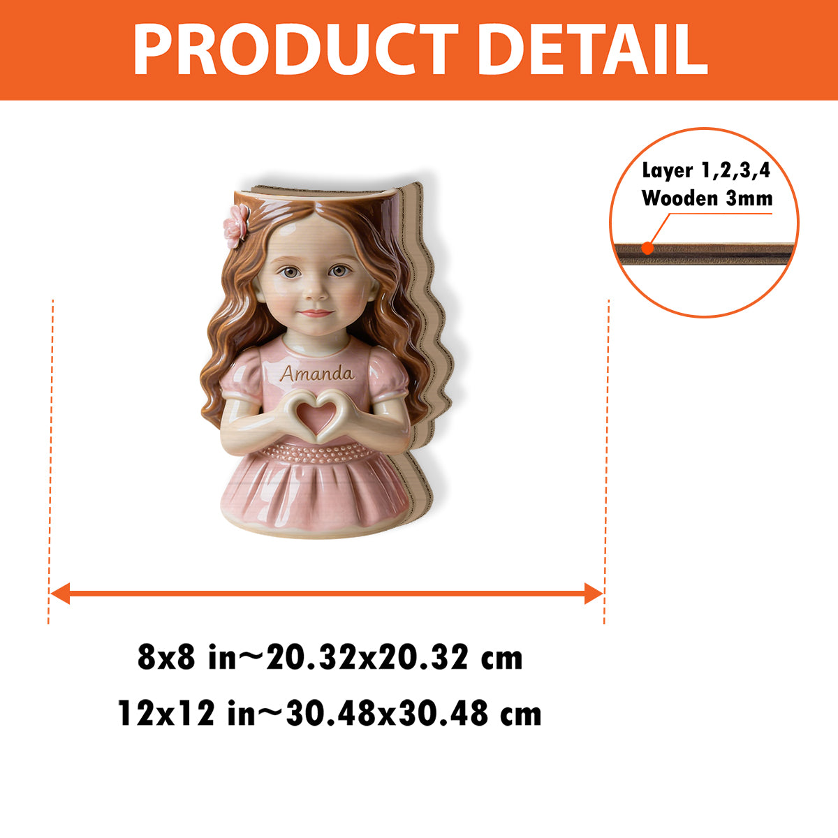 Any Kid Photo - Personalized Kid Wooden Desk Organizer