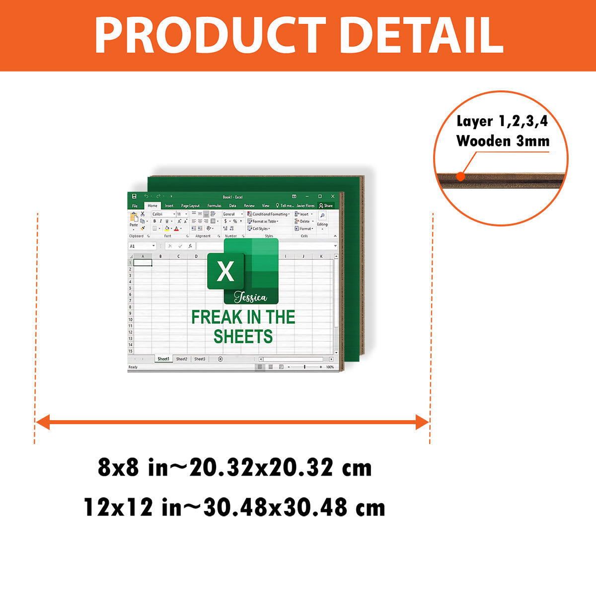 Freak In The Sheets - Personalized Colleague Wooden Pen Holder