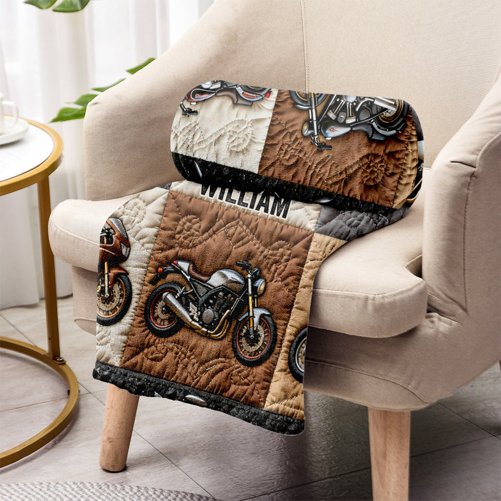 Motorcycle - Personalized Biker Blanket