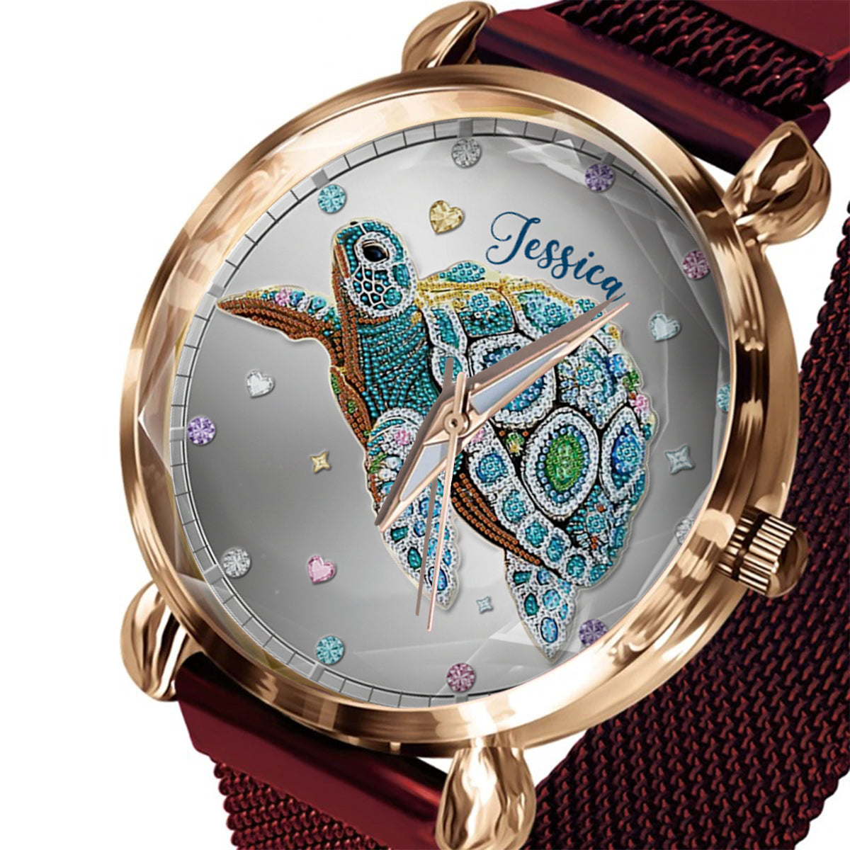 Beautiful Turtle - Personalized Turtle Women Hand Watch