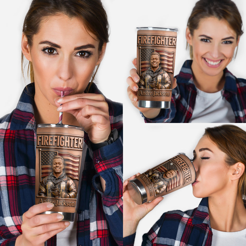 First In, Last Out - Personalized Firefighter Tumbler