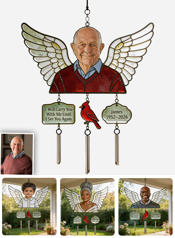 In Loving Memory - Personalized Memorial Wind Chime With Charm