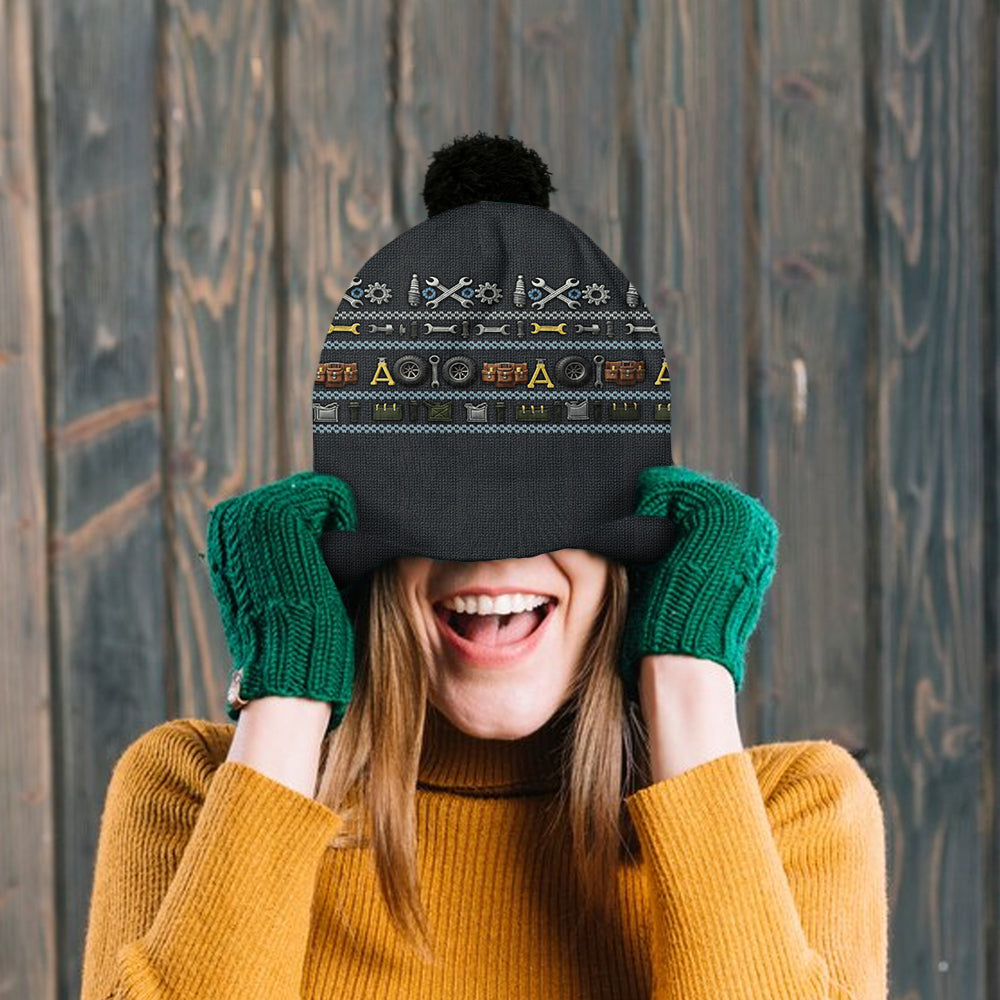 Proud Mechanic - Personalized Mechanic Beanie Hat