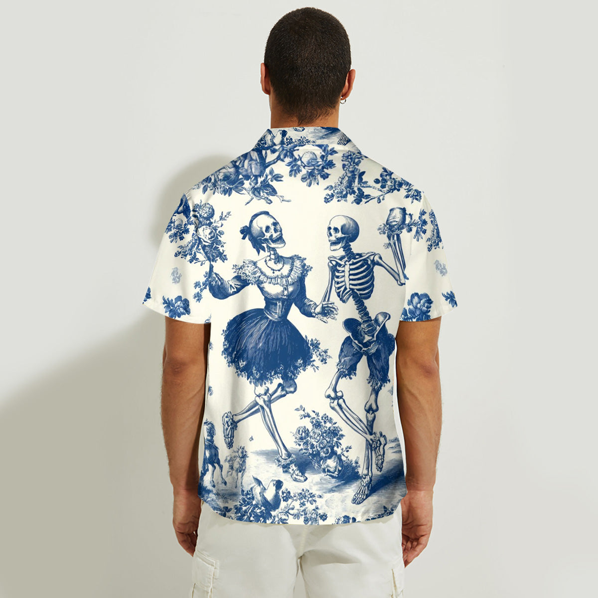 Til Death Do Us Part Aloha Skeleton - Personalized Couple Hawaiian Shirt & Sleeveless Dress