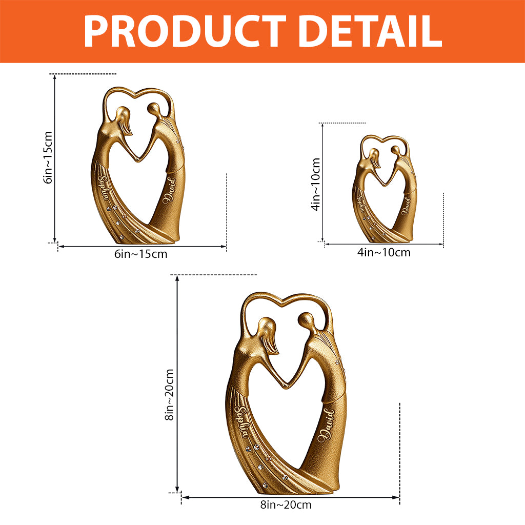 Together Forever - Personalized Couple Custom Shaped Acrylic Plaque