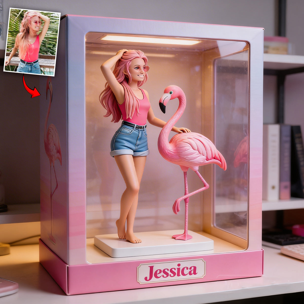 Any Photo Any Animal, Flamingo, Raccoon, Owl, Frog,... - Personalized Animal Custom Shaped Acrylic Plaque