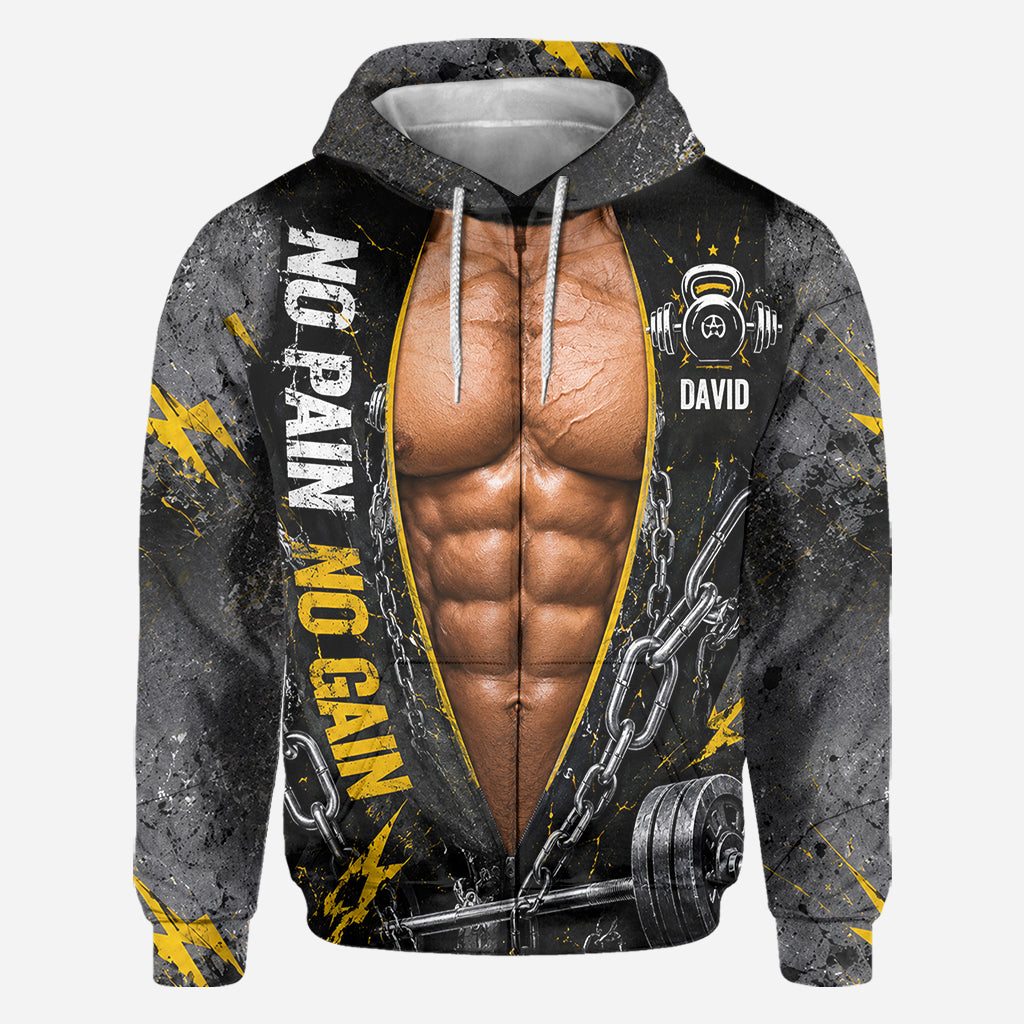 No Pain No Gain - Personalized Fitness All Over Shirt