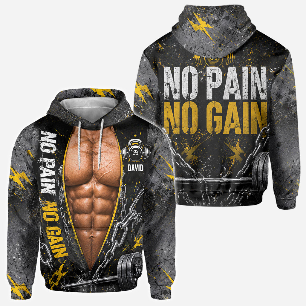 No Pain No Gain - Personalized Fitness All Over Shirt