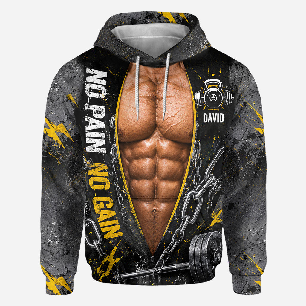 No Pain No Gain - Personalized Fitness All Over Shirt