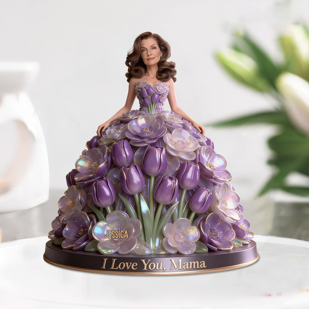 We Love You Mom - Personalized Mother Custom Shaped Acrylic Plaque