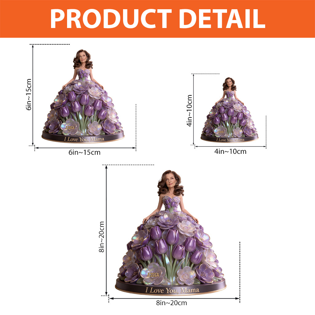 We Love You Mom - Personalized Mother Custom Shaped Acrylic Plaque