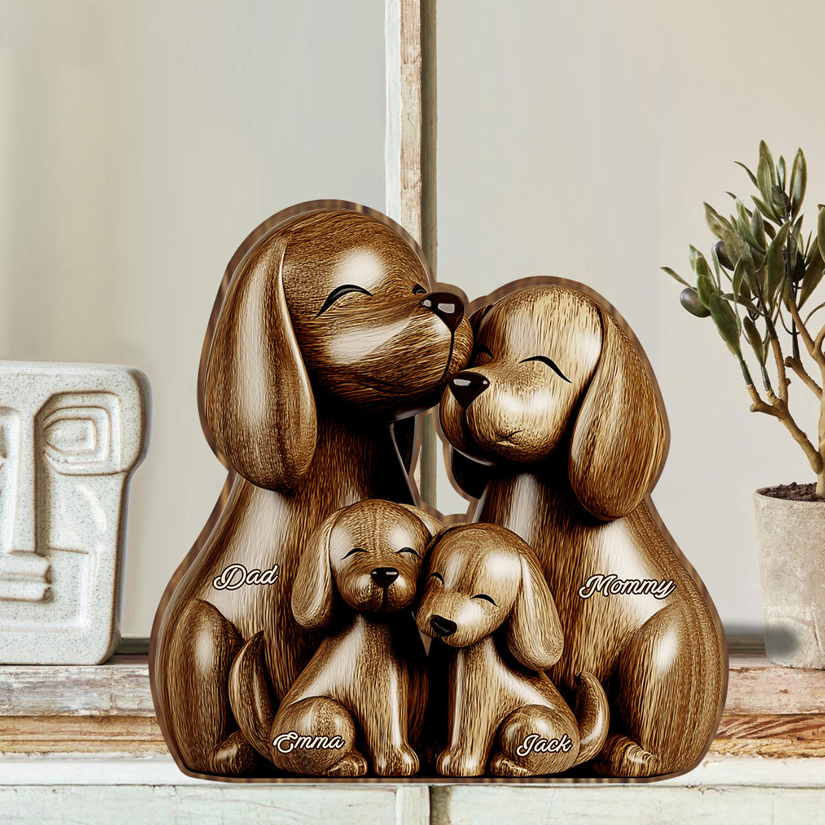 This Is Us - Personalized Family Custom Shaped Wood Plaque