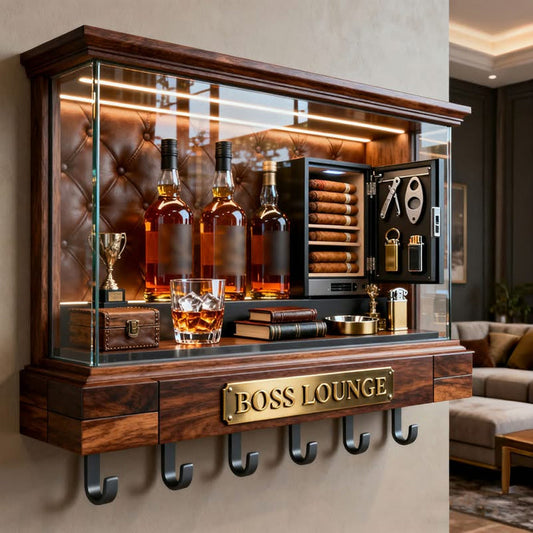Cigar Display Cabinet - Personalized Luxury Custom Shaped Hanging Rack