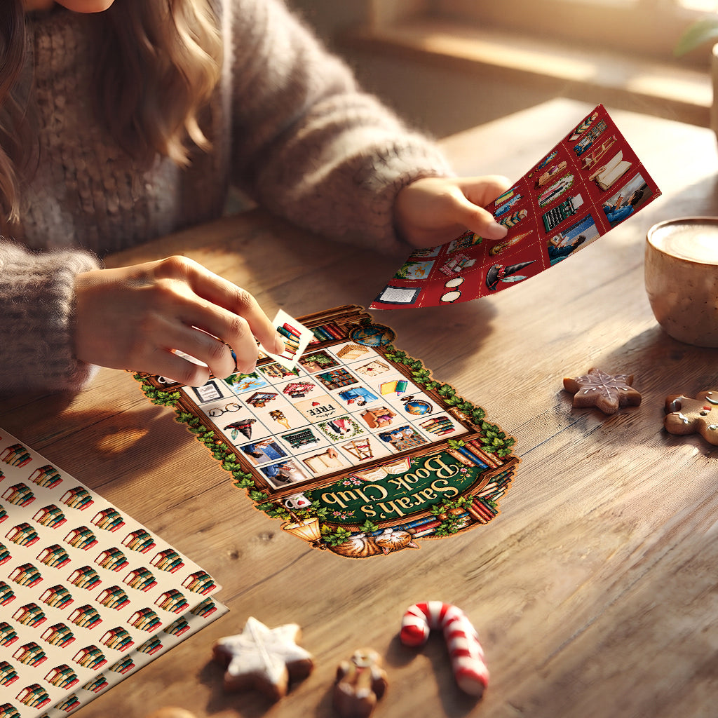 Reading Club Game - Personalized Book Bingo Card Set