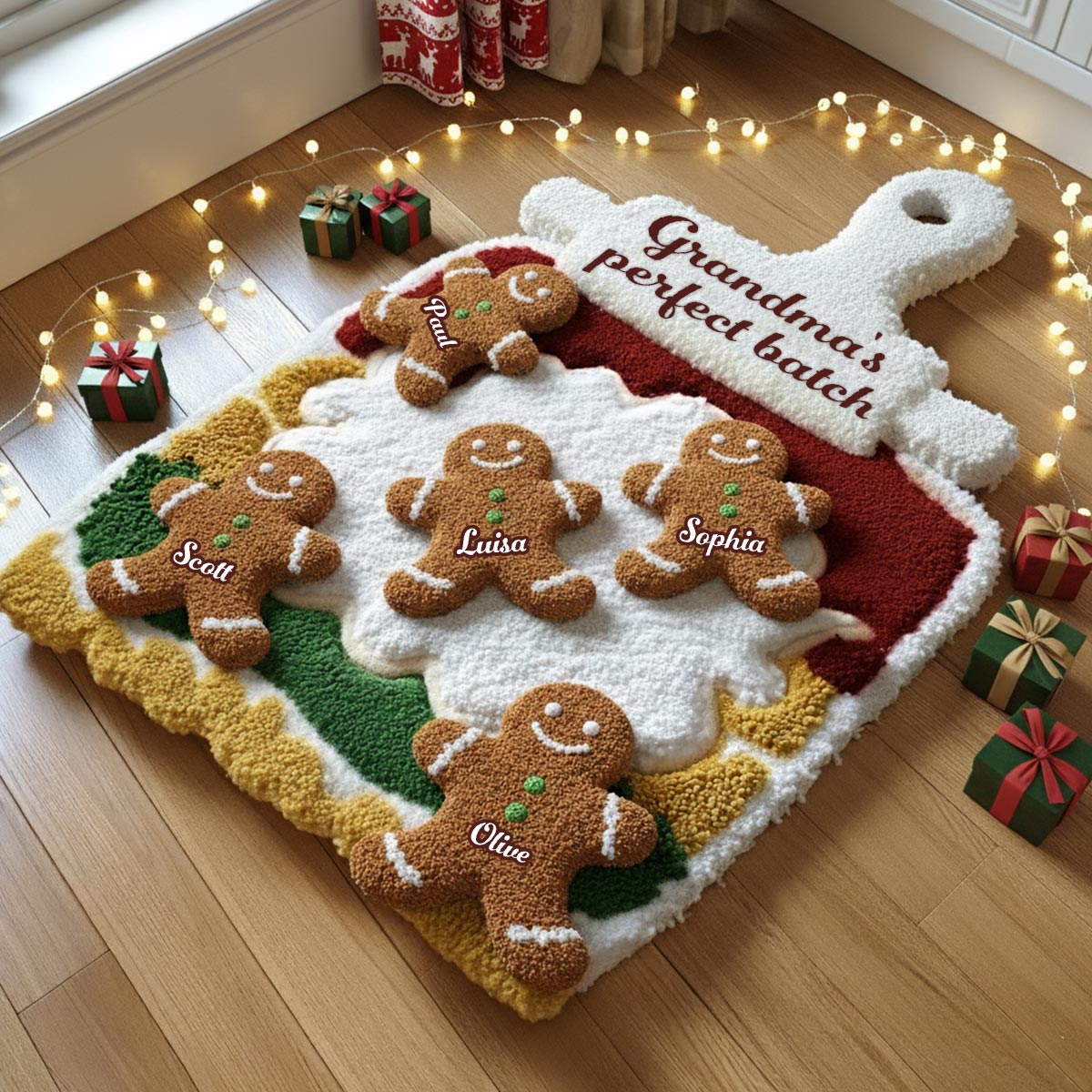 Grandma's Perfect Batch - Personalized Grandma Non-Slip Tufted Rug
