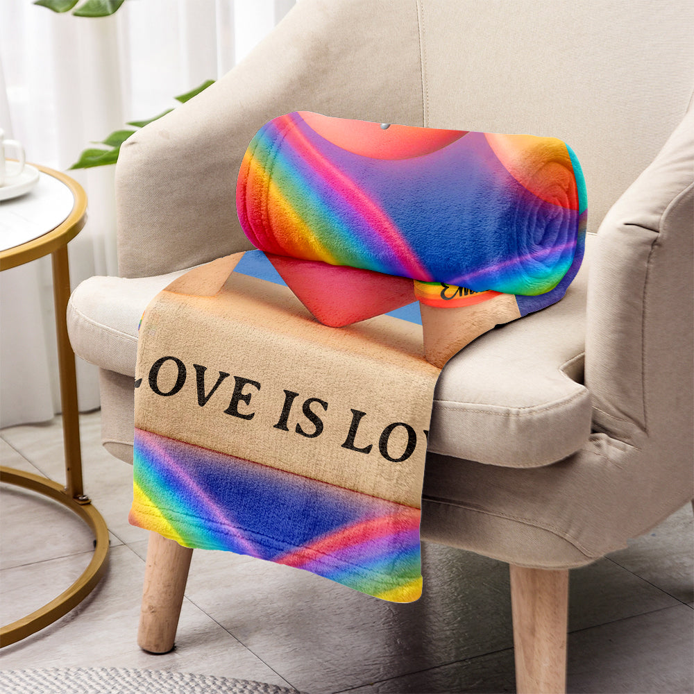 L'amour est l'amour - Couverture de soutien LGBT personnalisée