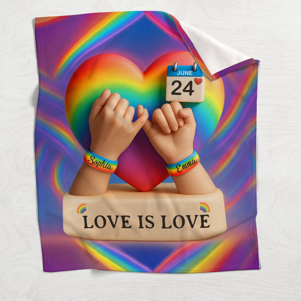 L'amour est l'amour - Couverture de soutien LGBT personnalisée
